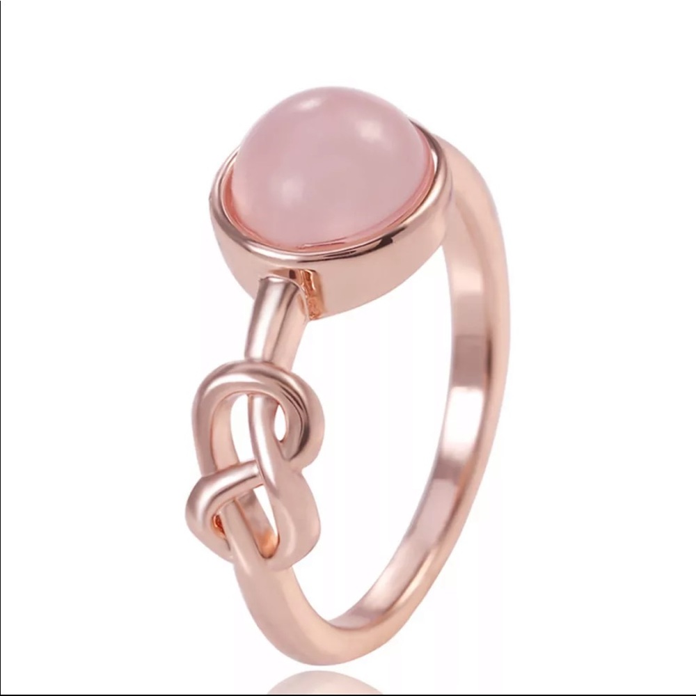 New Women’s Rose Gold Pure Lovely Girls Ring